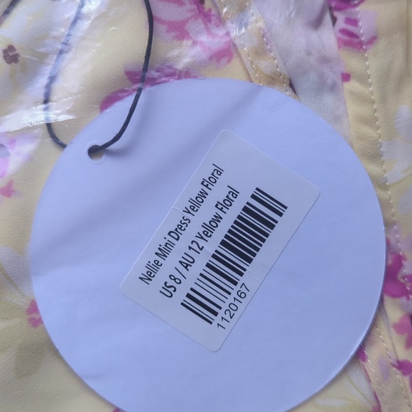 Princess Polly | Nellie Mini Dress Yellow Floral - 8 - Picture 5 of 6
